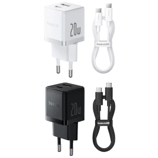 СЗУ Baseus Palm Fast Charger 20W (1USB-A/1C) + кабель Type-C to Type-C (P10111608) фото 1 СЗУ Baseus Palm Fast Charger 20W (1USB-A/1C) + кабель Type-C to Type-C (P10111608) фото 1 из 1