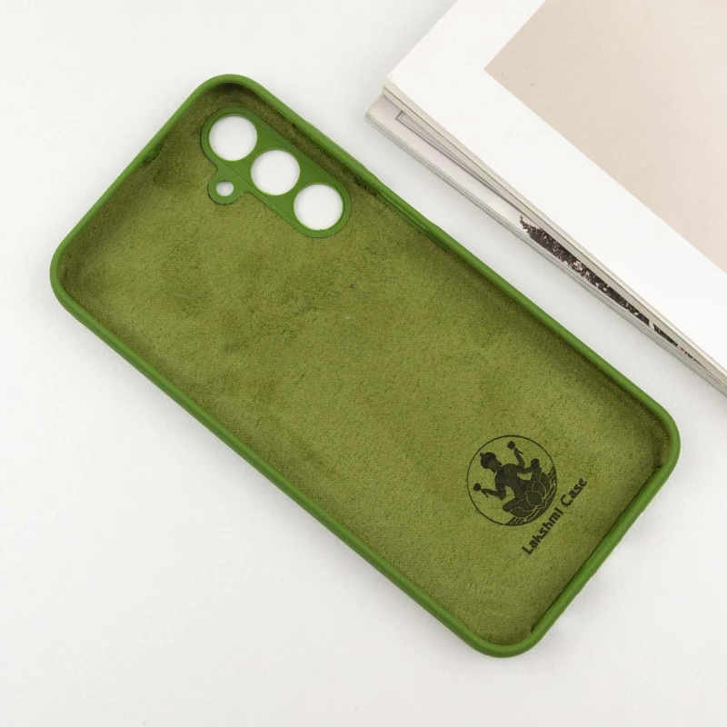 Чохол Silicone Case Lakshmi Plus з закритою камерою на Samsung Galaxy A05s – Зелений / Dark green. Фото 10 з 19