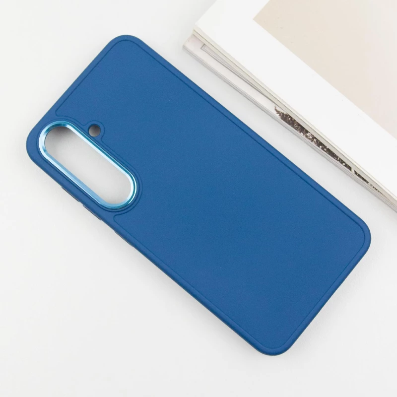 TPU чохол Bonbon з металевими кнопками на Samsung Galaxy S24 – Синій / Denim Blue. Фото 5 з 11