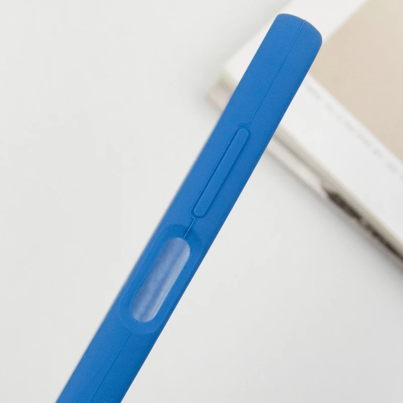 Кольоровий силіконовий чохол GETMAN із закритою камерою для Samsung Galaxy A05s – Синій / Navy Blue. Фото 5 з 6