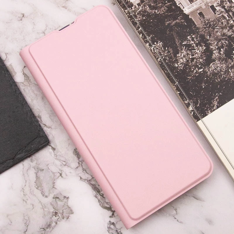 Елегантний чохол книжка GETMAN на Xiaomi Poco M6 4G – Рожевий. Фото 4 з 5