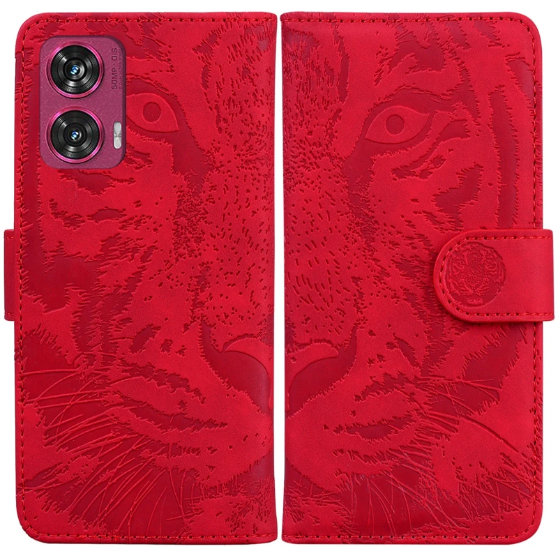Шкіряний чохол-книжка Tiger для Xiaomi Redmi 15 (EU) – Red. Фото 5 з 5