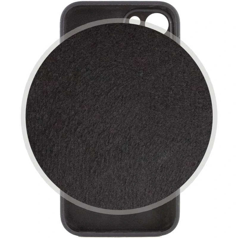 Чехол Silicone Case с защитой камеры для Apple iPhone 13 (6.1") – Черный / Black. Фото 3 из 4