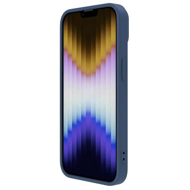 Силіконова накладка Nillkin Camshield Silky на Apple iPhone 14 Plus (6.7") – Синій. Фото 5 з 5