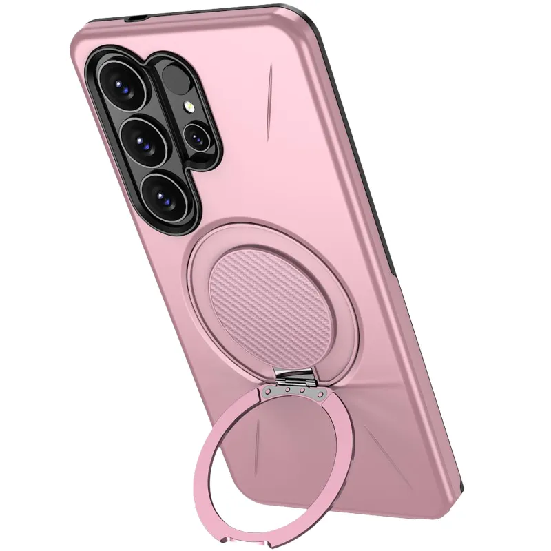 TPU+PC чохол Kalebol Magnetic Case для Samsung Galaxy S26 Ultra – Pink. Фото 3 з 3