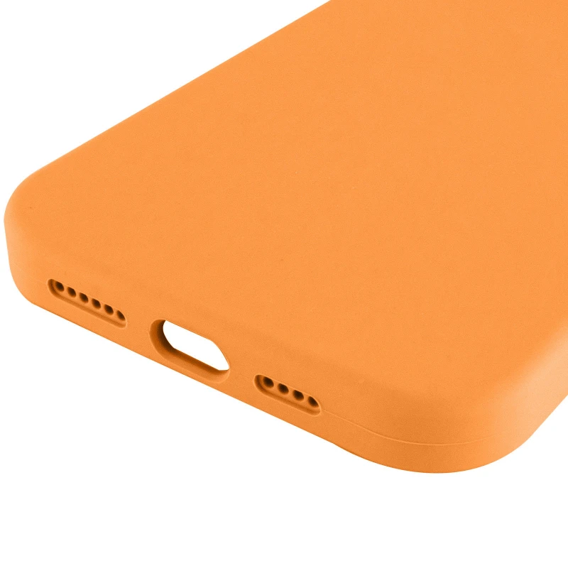 Чохол з закритим низом Silicone Case на Apple iPhone 17 Pro Max (6.9") – Помаранчевий / Orange. Фото 4 з 4