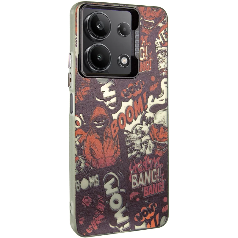 Чохол TPU+PC Street Art для Xiaomi Redmi Note 13 4G – Comics. Фото 2 з 6