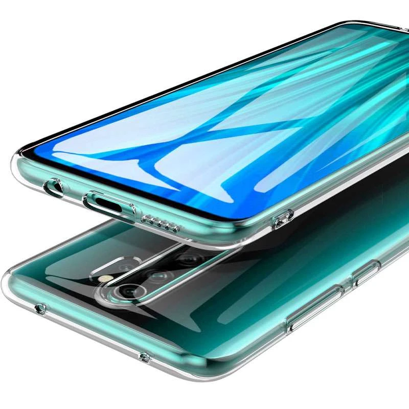 Ультратонкий силіконовий чохол 1мм на Xiaomi Redmi 9 – Безбарвний (прозорий). Фото 3 з 3