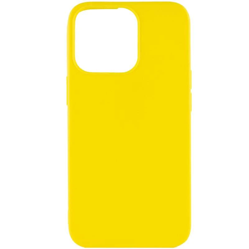 

Цветной силиконовый чехол для Apple iPhone 13 Pro (6.1") (Желтый), Жовтий