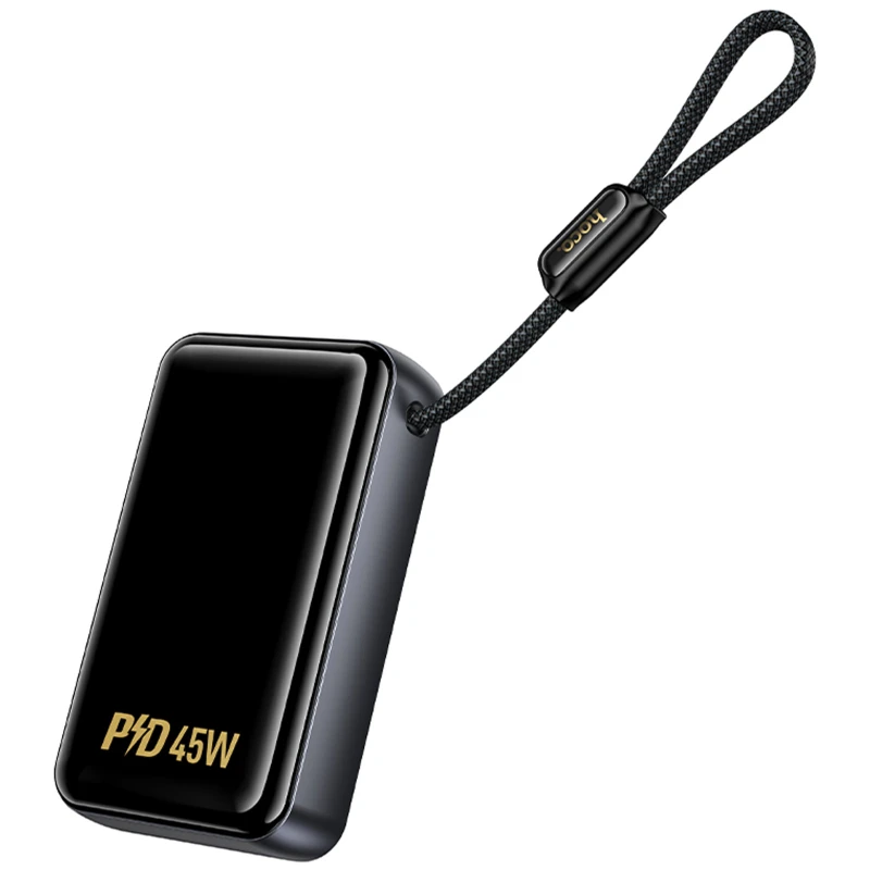Портативное ЗУ Power Bank Hoco Q54 Shine PD45W with cable 20000 mAh – Metal gray. Фото 5 из 6