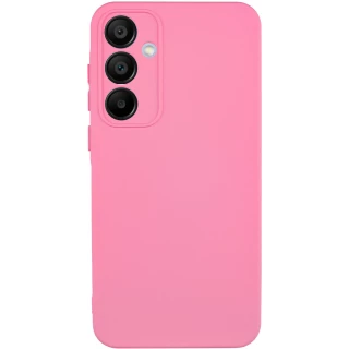 Кольоровий силіконовий чохол GETMAN із закритою камерою для Samsung Galaxy S23 FE — Рожевий / Pink