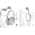 Накладні бездротові навушники Hoco W35 Max Auspicious ANC – silver. Фото 3 з 3