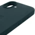 Чехол Silicone Case с закрытым низом для Apple iPhone 16 Plus – Зеленый / Forest green. Фото 5 из 6