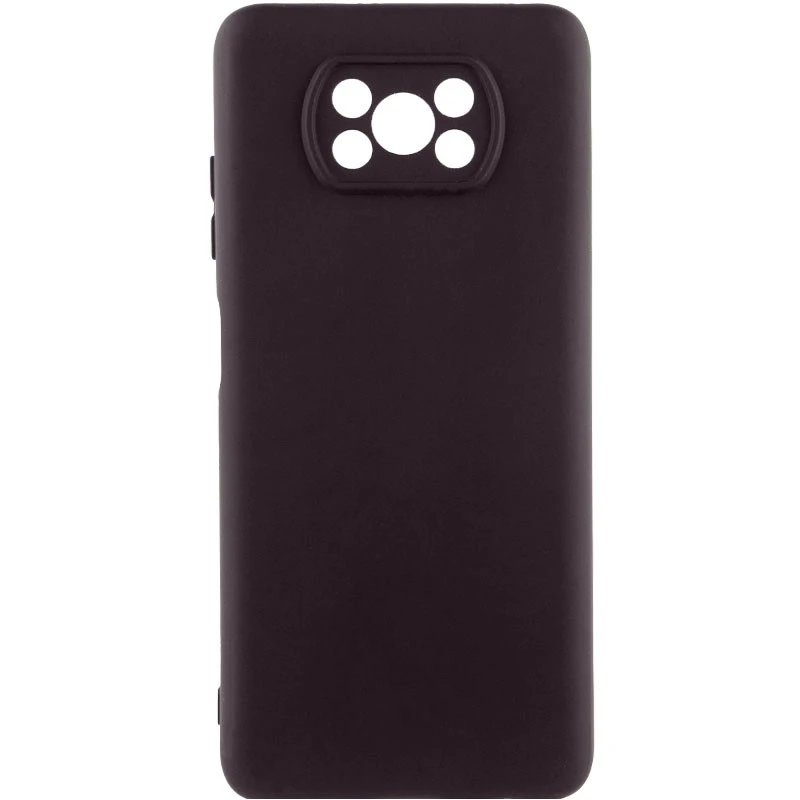 Чехол Silicone Case Lakshmi Plus с закрытой камерой для Xiaomi Poco X3 NFC / Poco X3 Pro – Серый / Gray. Фото 2 из 2