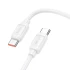 Дата кабель Hoco X115 Surpass Type-C to Type-C 240W (1m) – White. Фото 3 з 5