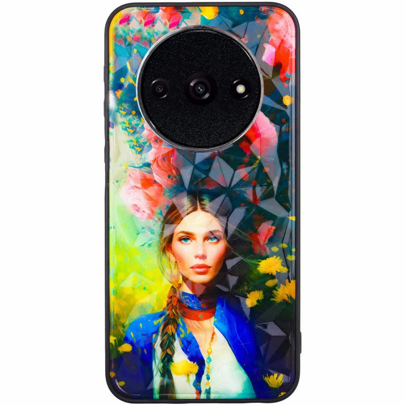 Стеклянный чехол Prisma Ladies на Xiaomi Redmi A3 – Peonies. Фото 2 из 3
