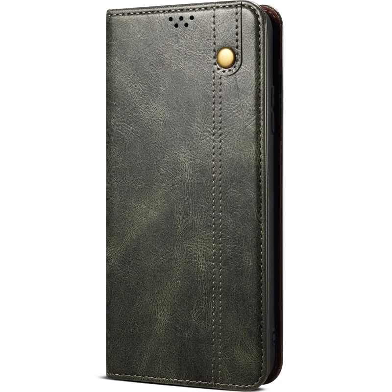 Шкіряний чохол-книжка Urban Leather series для Samsung Galaxy S26 Ultra – Green. Фото 1 з 5