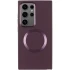 TPU чехол Bonbon с металлическими кнопками та MagSafe на Samsung Galaxy S24 Ultra – Бордовый / Plum. Фото 4 из 11