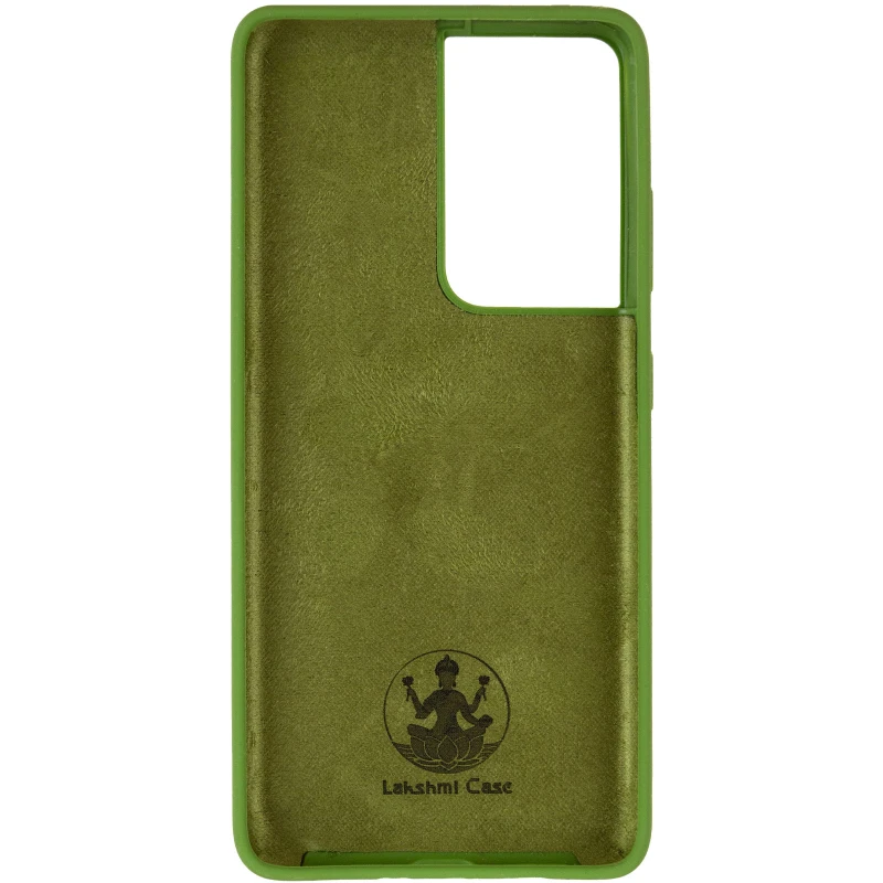 Чохол Silicone Cover Ummi Lakshmi (AA) для Samsung Galaxy S21 Ultra – Зелений / Dark green. Фото 3 з 5