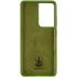 Чохол Silicone Cover Ummi Lakshmi (AA) для Samsung Galaxy S21 Ultra – Зелений / Dark green. Фото 3 з 5