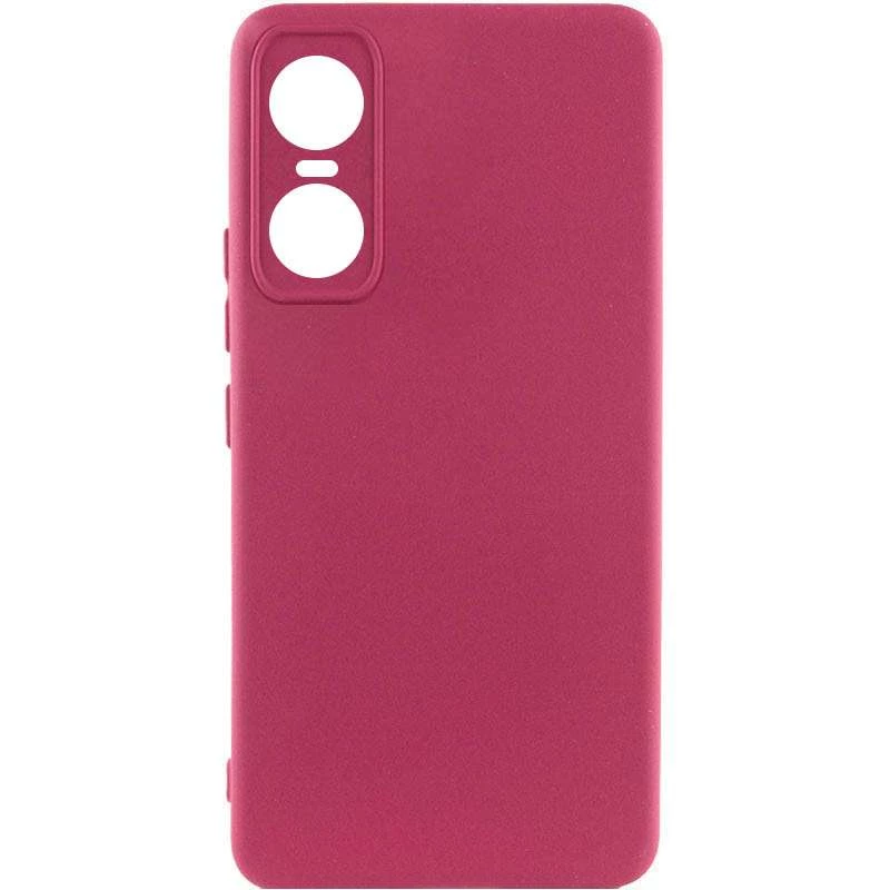 

Чохол Silicone Case Lakshmi з закритою камерою на Tecno Pop 6 Pro (Бордовий / Marsala)