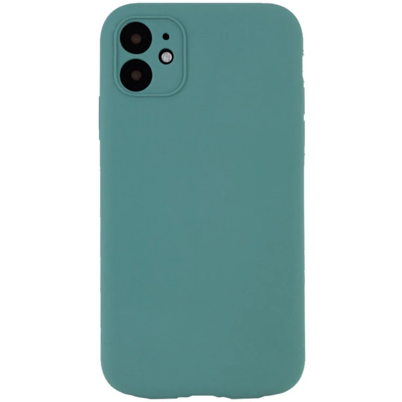 

Чехол с защитой камеры Silicone Case Apple iPhone 12 (6.1") (Зеленый / Pine green), Зелений / pine green