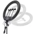 Кільцева світлодіодна LED лампа Jmary FM-21R – Black. Фото 3 з 4