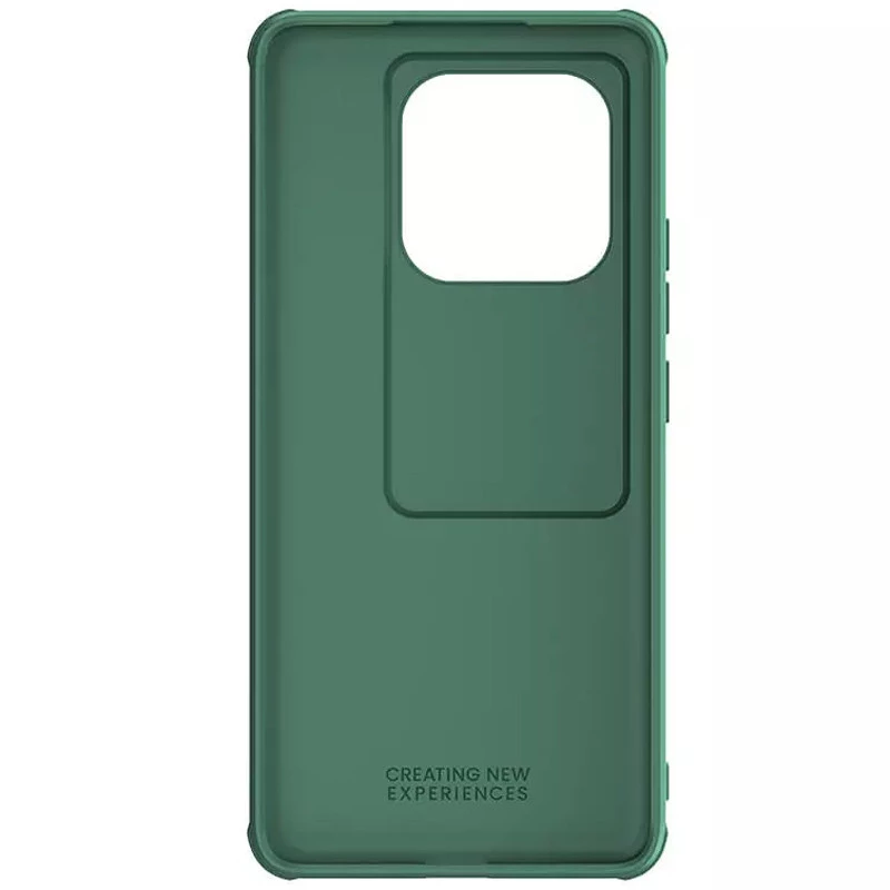 Карбоновая накладка Nillkin Pro со шторкой для камеры для Xiaomi Redmi Note 14 Pro+ 5G – Deep Green. Фото 7 из 7
