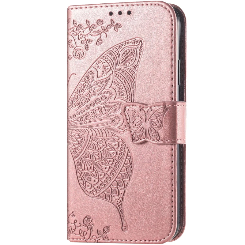Шкіряний чохол-книжка Butterfly Pattern для Samsung Galaxy A57 5G – Rose Gold. Фото 1 з 4