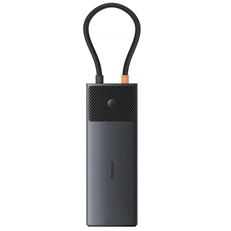 Перехідник HUB Baseus Metal Gleam II OS 10in1 Dual Display (B00061800123-01) – Cosmic Black. Фото 3 з 5