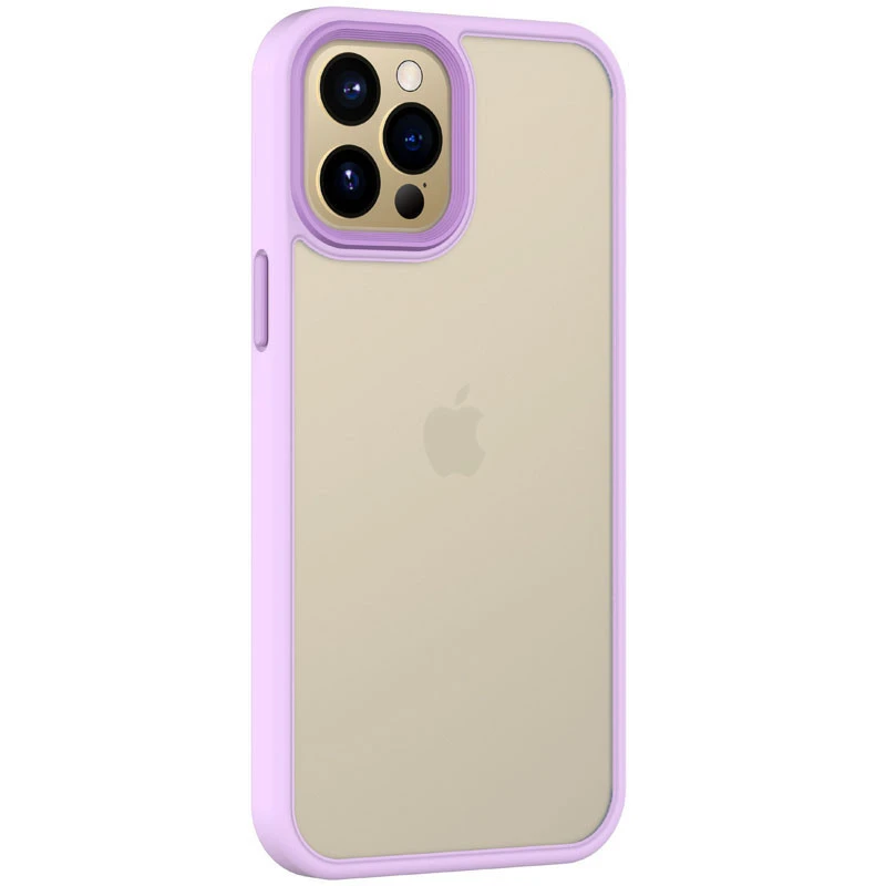 TPU+PC с металлическими кнопками для Apple iPhone 13 Pro (6.1") – Сиреневый / Light Purple. Фото 1 из 7