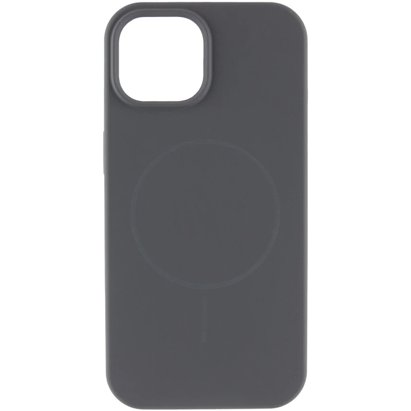 Чохол Silicone Armor Max no logo with MagSafe для Apple iPhone 12 (6.1") – Сірий / Dark Gray. Фото 3 з 6