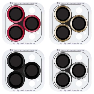 Металлическое защитное стекло на камеру для Apple iPhone 15 Pro (6.1") фото 1 из 3