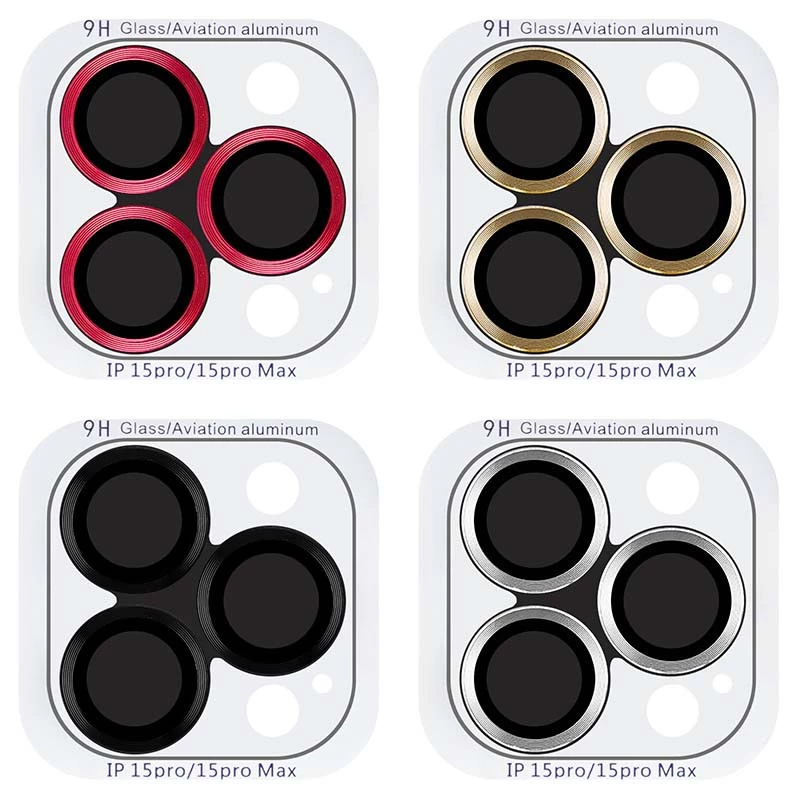 Металлическое защитное стекло на камеру для Apple iPhone 15 Pro Max (6.7") фото 2 из 3