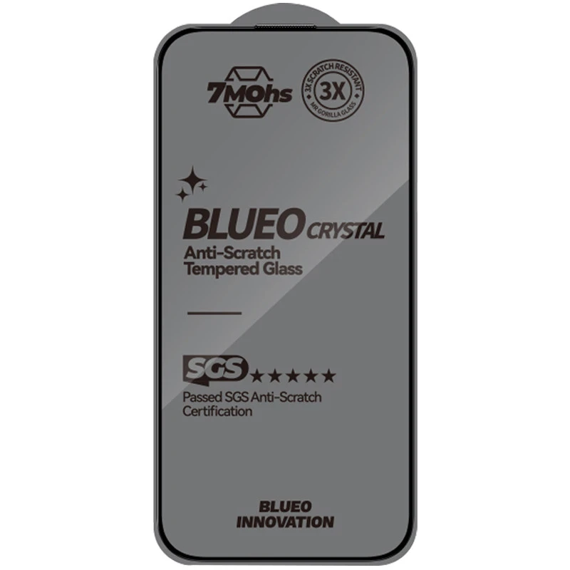 Захисне 2.5D скло Blueo Crystal Anti-Scratch для Apple iPhone 18 Pro Max – Чорний. Фото 2 з 4