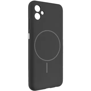 Чохол Silicone Cover Lakshmi Full Camera (AA) with Magnetic Fit для Samsung Galaxy A08 — Чорний / Black