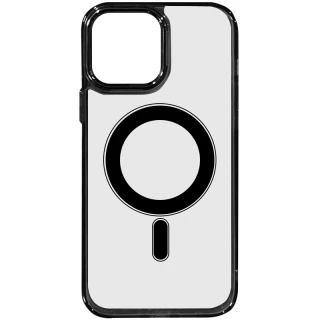 Силиконовый чехол Iris с MagSafe Apple iPhone 13 Pro (6.1") — Черный