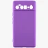 Кольоровий силіконовий чохол GETMAN із закритою камерою для TECNO Spark Go 1 – Фіолетовий / Purple. Фото 1 з 2