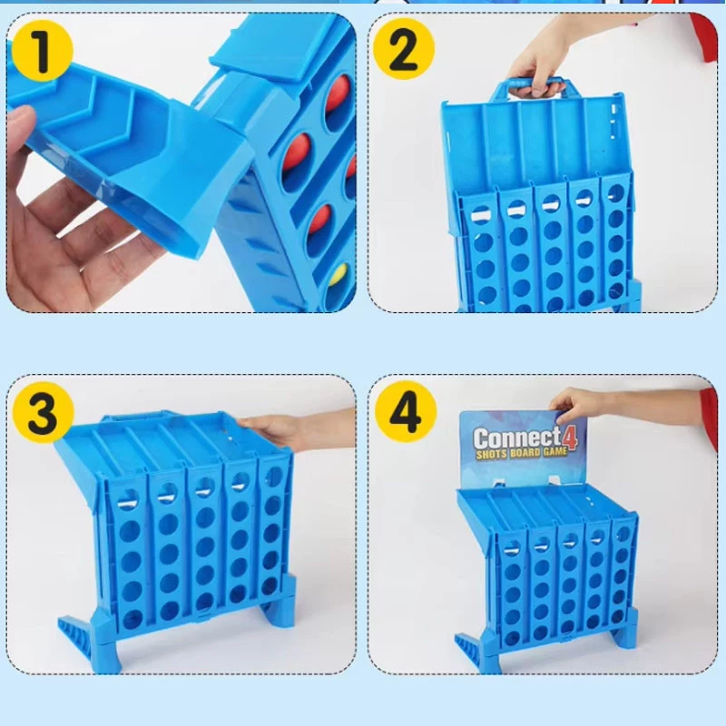 Настільна інтерактивна гра Ummi 22013 Connect 4 Shots Board Game – Blue. Фото 4 з 5