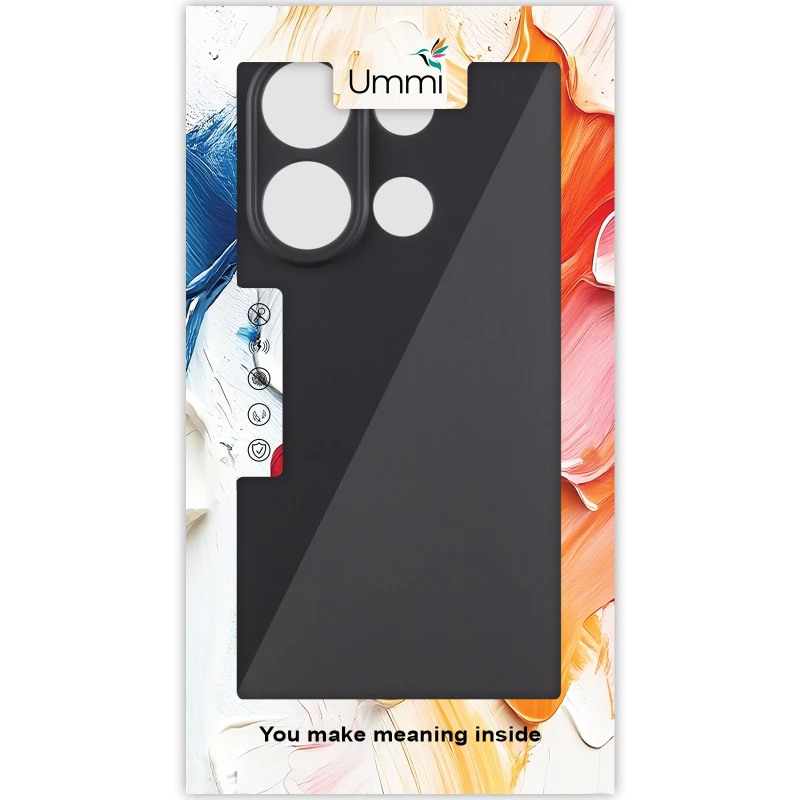Чехол Silicone Cover Ummi Lakshmi Full Camera (AA) для Xiaomi Redmi Note 13 5G – Черный / Black. Фото 3 из 3