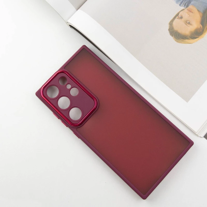 TPU+PC чохол Accent на Samsung Galaxy S23 Ultra – Magenta. Фото 4 з 8