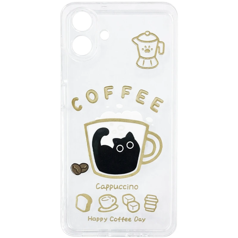 Чохол TPU Clear Joy для Xiaomi Redmi Note 15 Pro 4G – Coffee. Фото 1 з 1