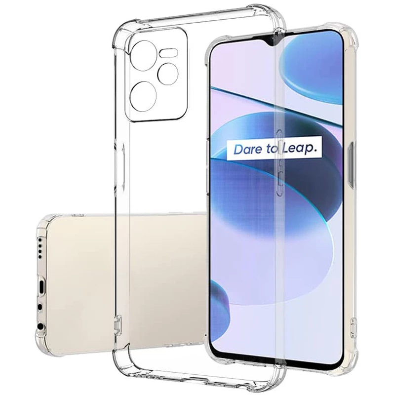 Ультратонкий силіконовий чохол GETMAN з критими бортами та камерою для Realme C35 фото 1 з 1