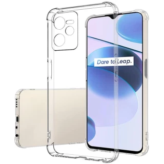 Ультратонкий силиконовый чехол GETMAN с крытыми бортами та камерою на Realme C35 фото 1 из 6