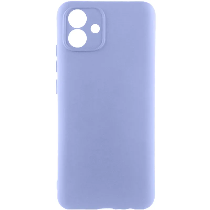 Кольоровий силіконовий чохол GETMAN із закритою камерою для Samsung Galaxy A07 – Бузковий / Light purple. Фото 2 з 3