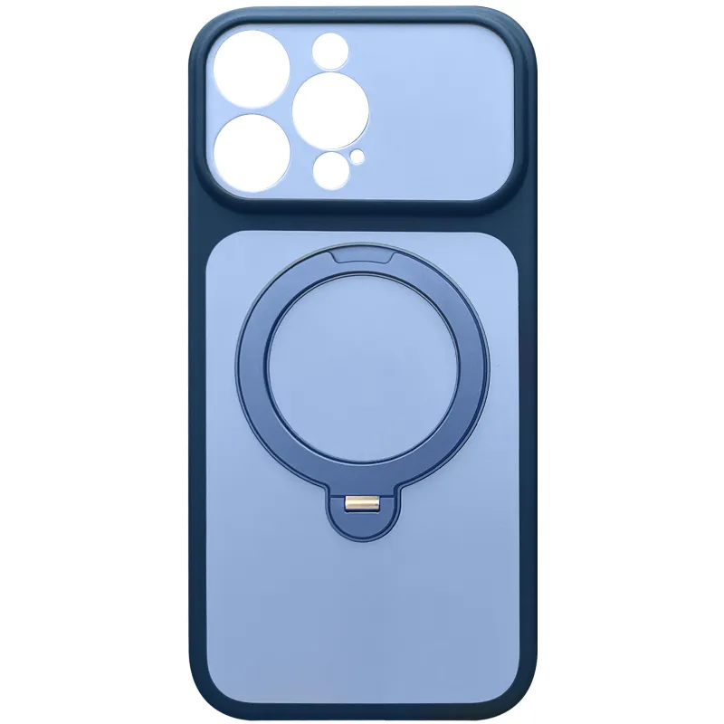 Чохол Ummi Full Camera with Magnetic Fit HQ Ring для Apple iPhone 15 Pro (6.1") – Синій / Navy Blue. Фото 1 з 6