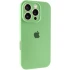 Чехол Silicone Case с защитой камеры для Apple iPhone 16 Pro Max – Мятный / Mint. Фото 2 из 6