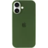 Чехол Silicone Case с закрытым низом для Apple iPhone 17 (6.3") – Зеленый / Dark Olive. Фото 3 из 6