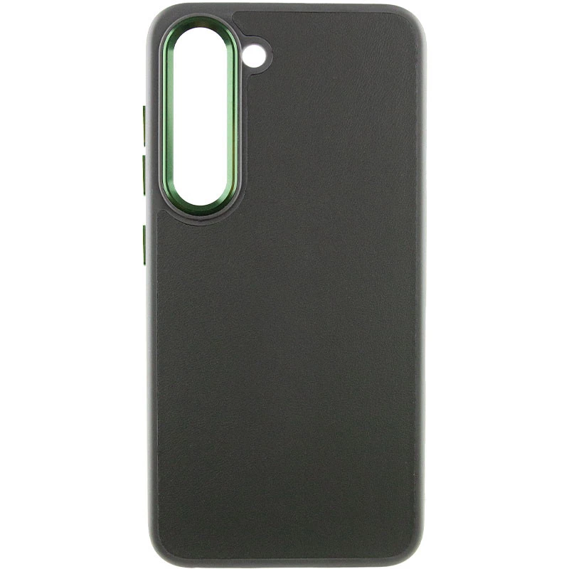 

Кожаный чехол Bonbon с металлическими кнопками Samsung Galaxy S23 (Зеленый / Army green), Зелений / army green