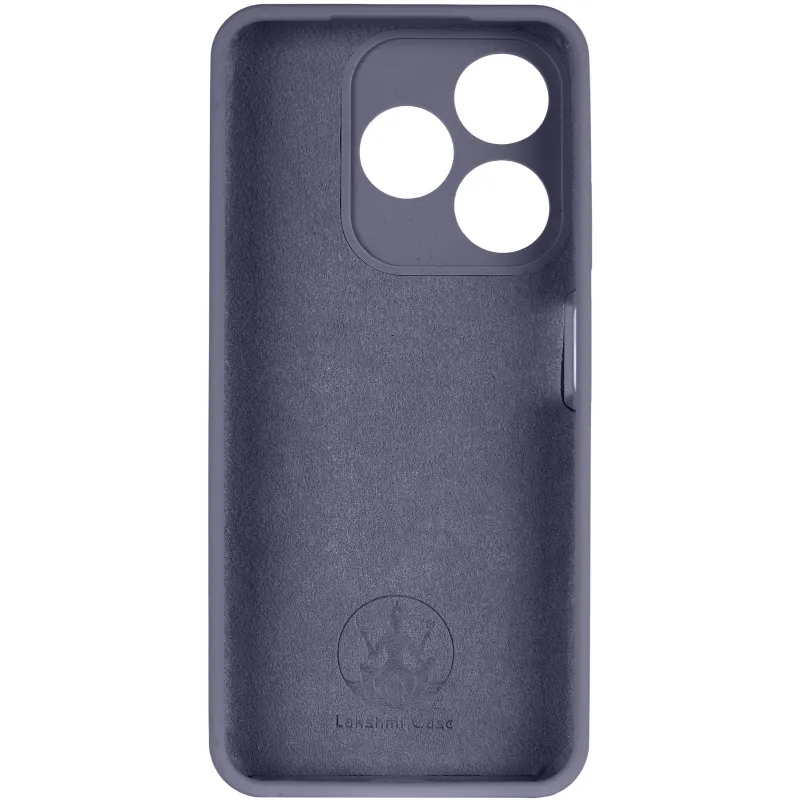 Чохол Silicone Case Lakshmi Premium із закритою камерою для TECNO Spark 10 – Сірий / Dark Gray. Фото 6 з 9